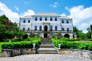 The facade of the Rose Estates, a Jamaican national monument